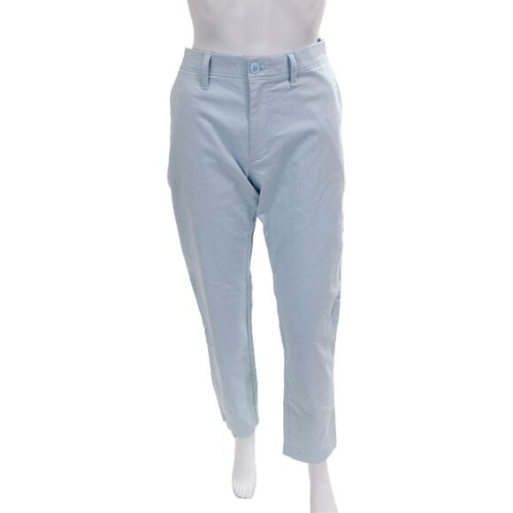 J Crew Pants - J Crew Women Straight Pants Blue Cotton Solid Size 31